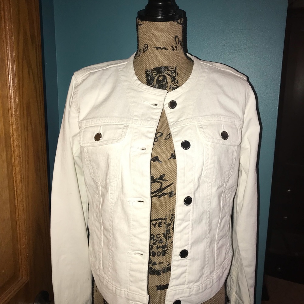 White denim jacket